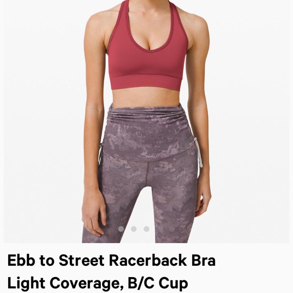 ISO!! Ebb to street Racerback bra in Chianti